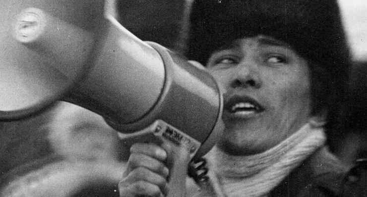 Participant of the December 1986 events / Central State Archive of Cinema, Photo, and Sound Recordings